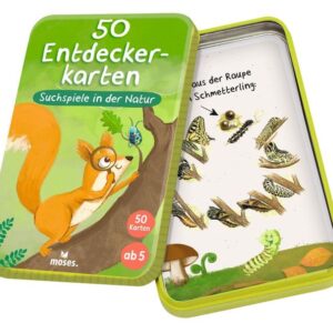 50 Entdeckerkarten - Suchspiele in der Natur Moses Verlag